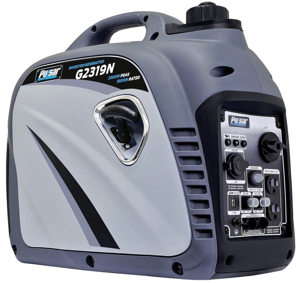 Pulsar 2,300W Portable Gas-Powered Quiet Inverter Generator With USB Outlet  Parallel Capability, Carb Compliant, G2319N