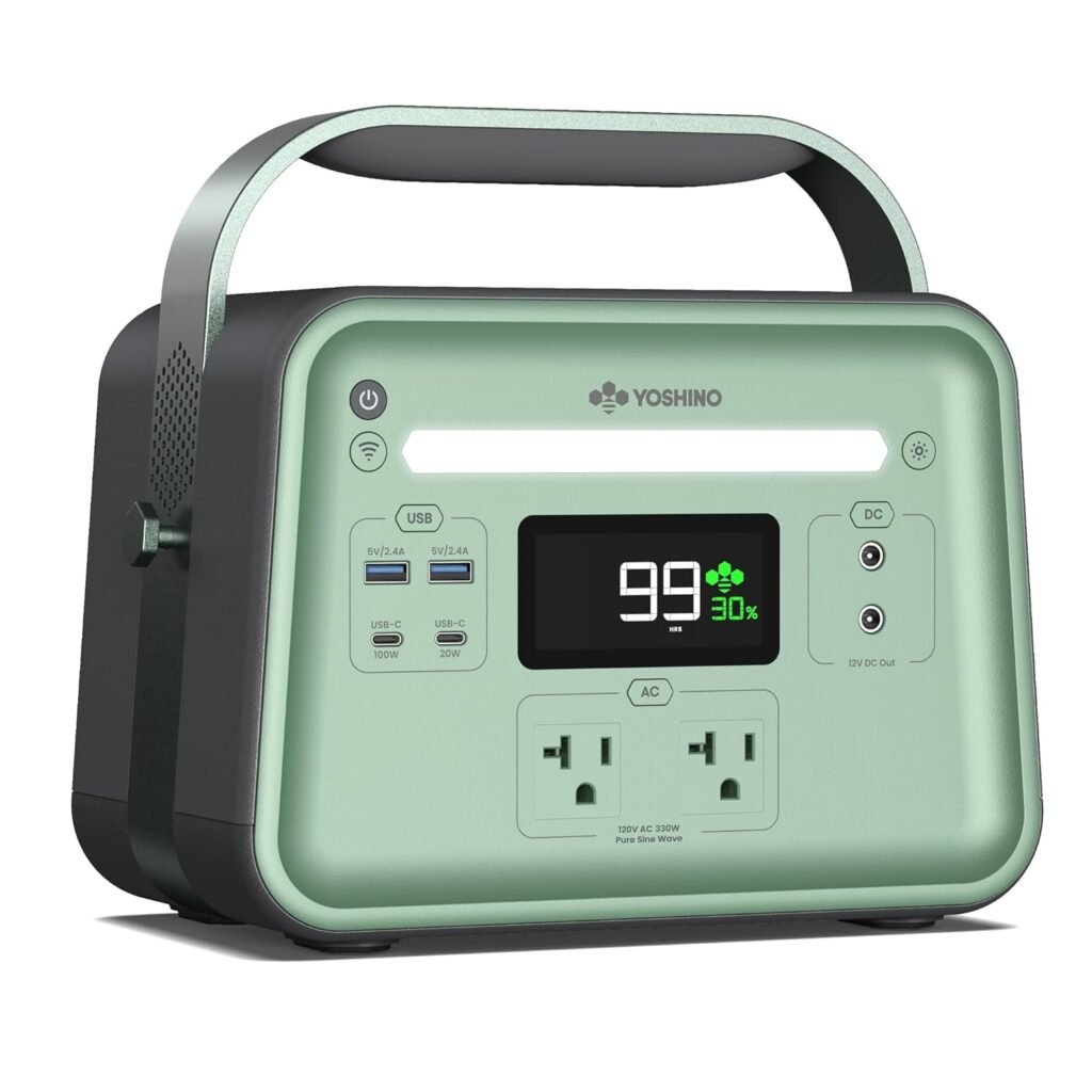Solid-State Portable Power Station B330 SST, 241Wh Backup Battery with 2x AC Outlets 330W, Smart APP Control, Solar Generator (Solar Panel Optional) for Camping, Outdoor, Emergency, RVs