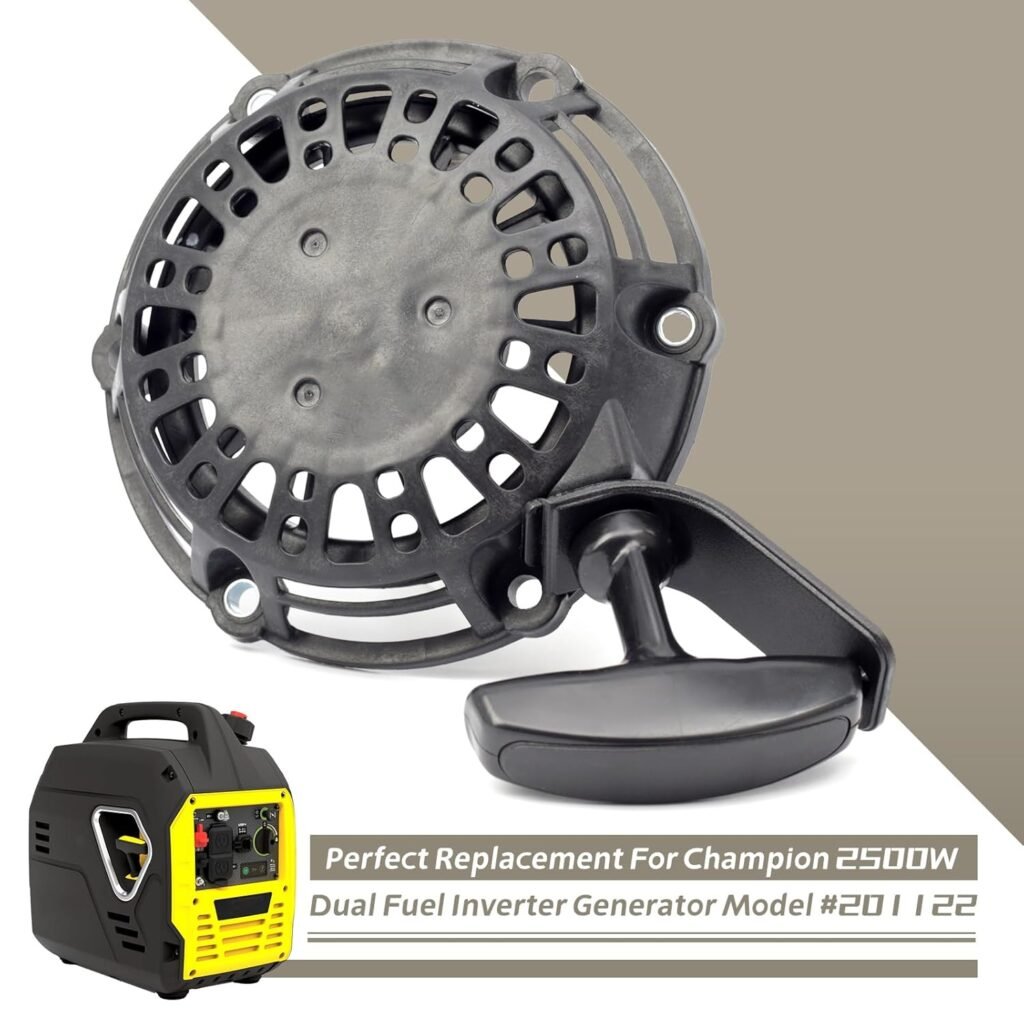 GT-148 pull start 100075051-0001 Recoil Starter Assembly 636996002 Replacement for Champion 2500W Inverter Generator Model #201122 fit for Ryobi RYi2300BTA RYi2300 RYi2300BT