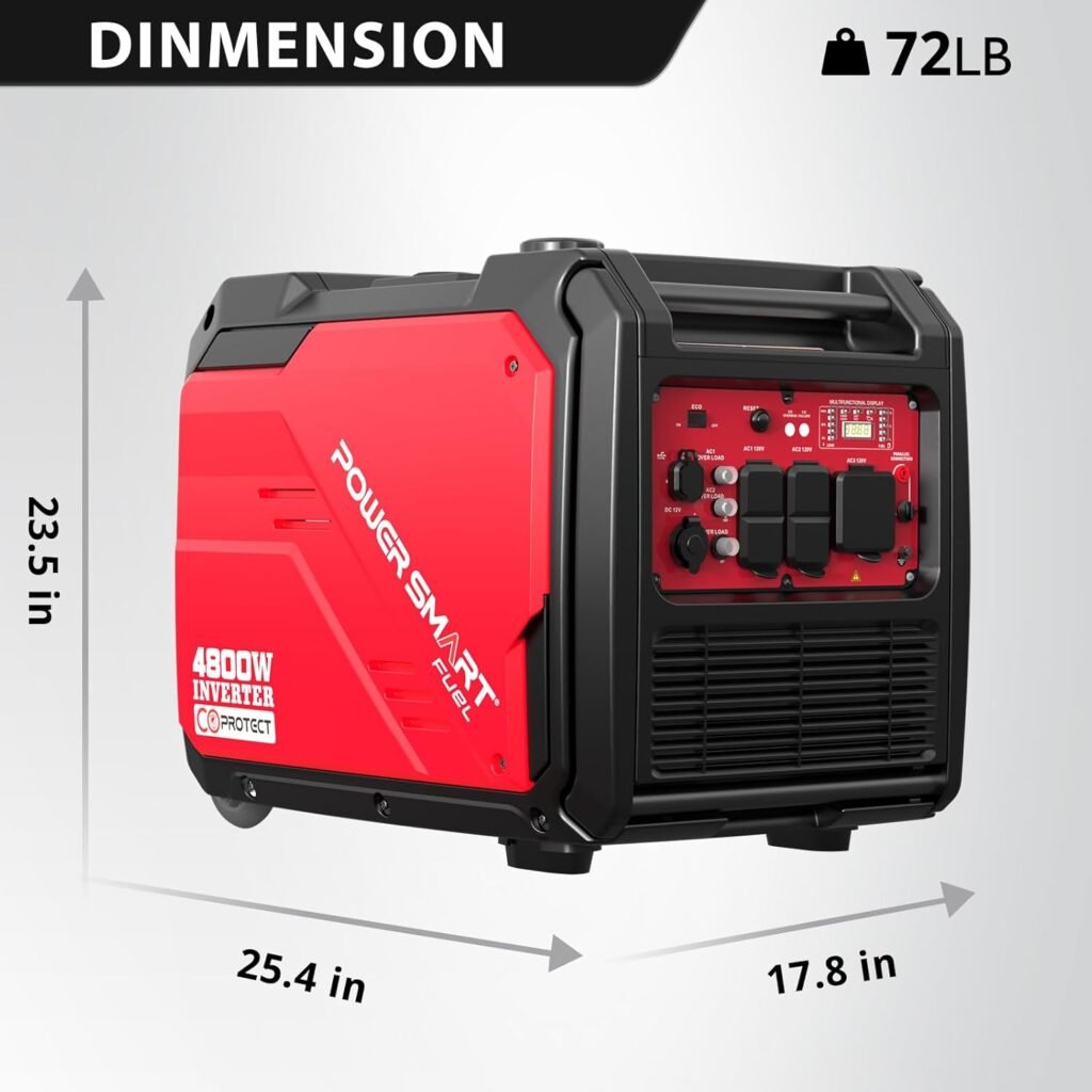PowerSmart 2500-Watt Portable Inverter Generator with Quiet Technology and CO Protect