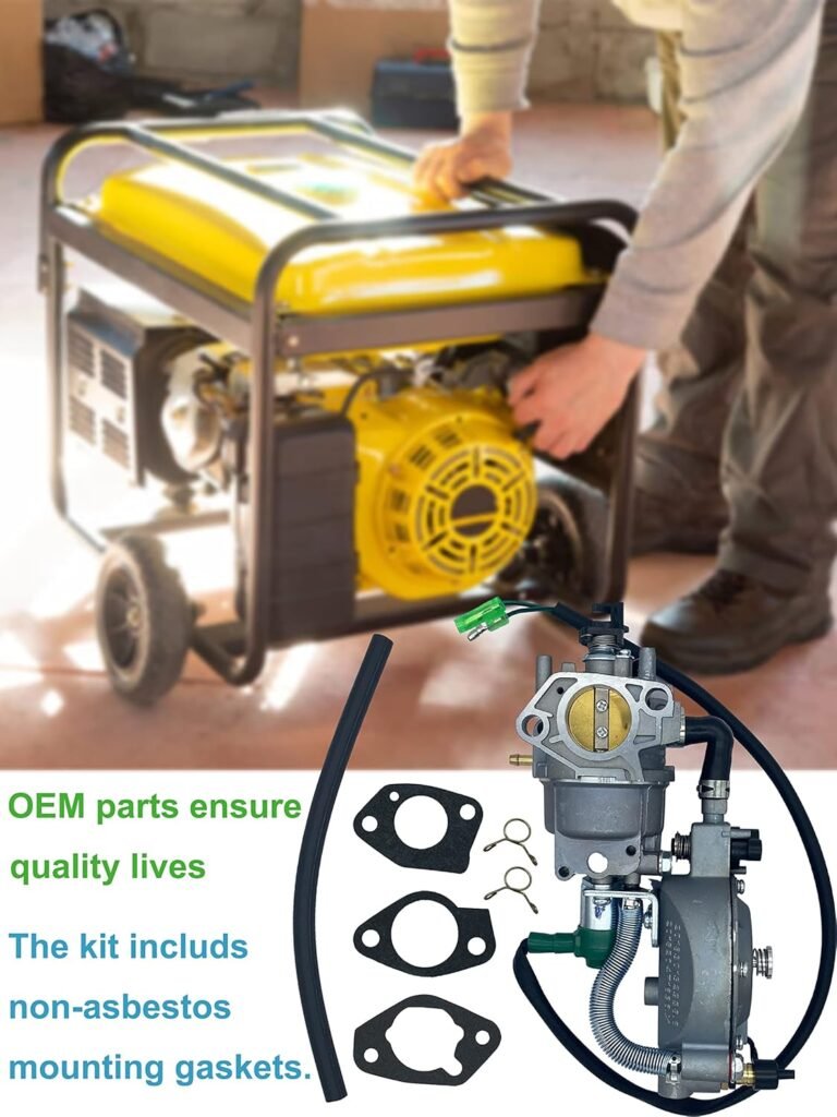 YAMAKATO 389cc 420cc Tri Dual Generator Carburetor Gas to LPG CNG Conversion Kit OEM for Fuel Generac Predator Champion Duromax Honda etc. 459cc 338cc 301cc GX270 GX340 GX390 Manual
