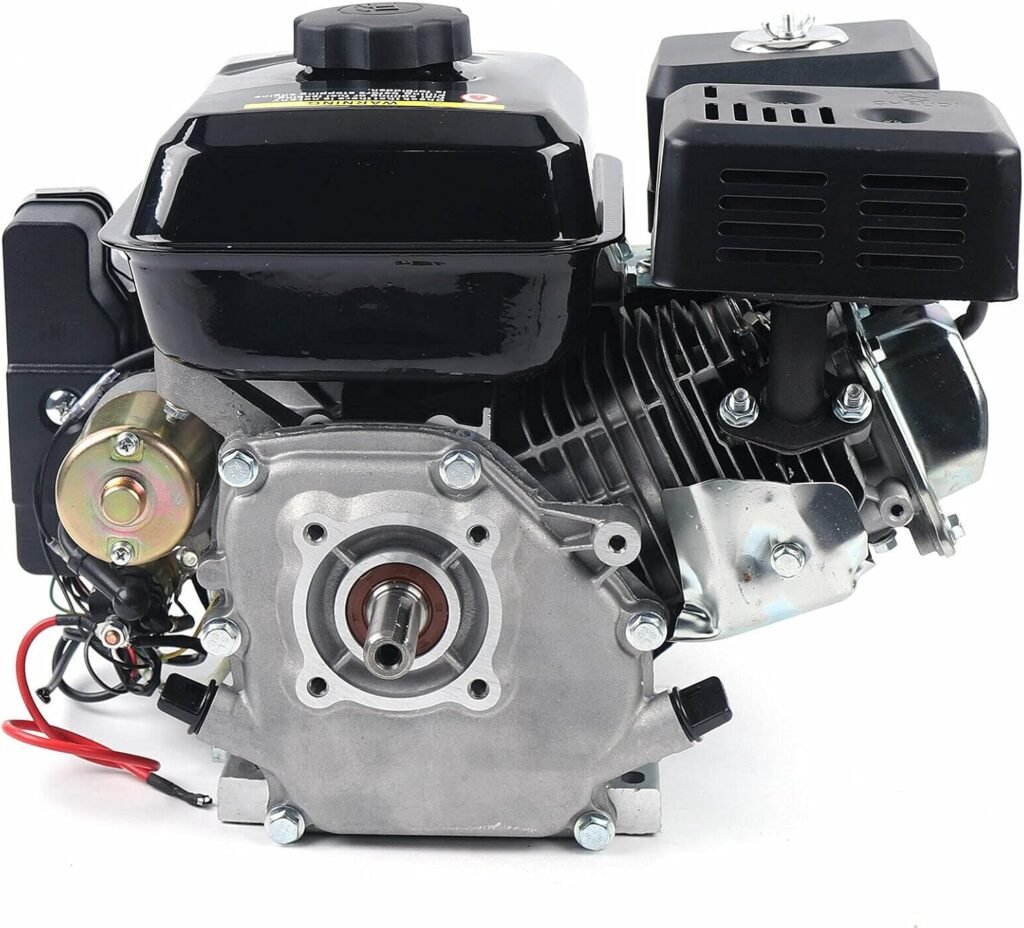 4 Stroke Diesel Engine Single Cylinder, 168F 196cc Single Cylinder Air Cooled Diesel Engine for Small Agricultural Machinery,Small Walking Tractor,Irrigation Red(3HP）