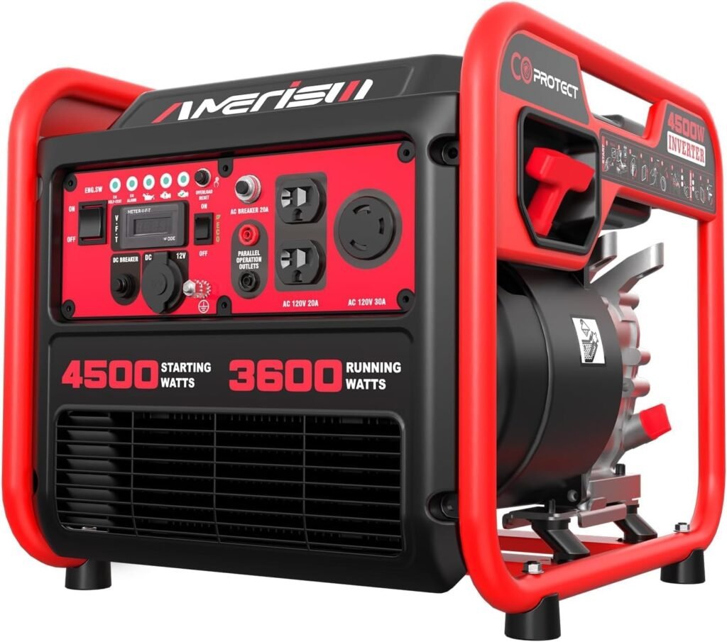 4500W Portable Generator with Inverter Technology, Gas Generator for home use, CO Protect (AL5040C) 4500W Portable Generator with Inverter Technology, Gas Generator for home use, CO Protect (AL5040C)