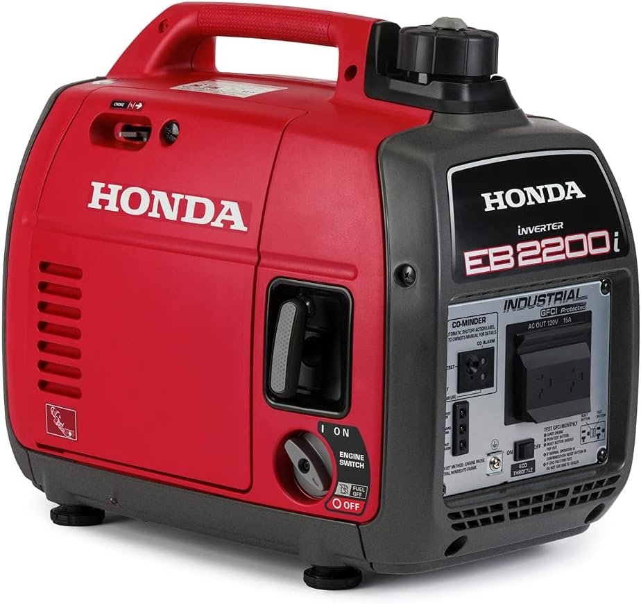 Honda EB2200iTAG 2200-Watt Super Quiet Portable Industrial Inverter Generator with CO-Minder