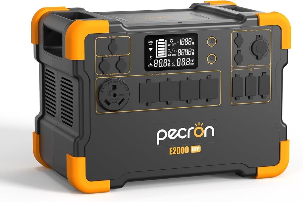 pecron Portable Power Station E2000LFP, 1920Wh Power Station 5X2000W AC Outlets, LiFePO4 Battery Backup Expandable to 8064Wh, 1200W Max Solar Input Solar Generator for Home, Camping, RV, Emergency pecron Portable Power Station E2000LFP, 1920Wh Power Station 5X2000W AC Outlets, LiFePO4 Battery Backup Expandable to 8064Wh, 1200W Max Solar Input Solar Generator for Home, Camping, RV, Emergency