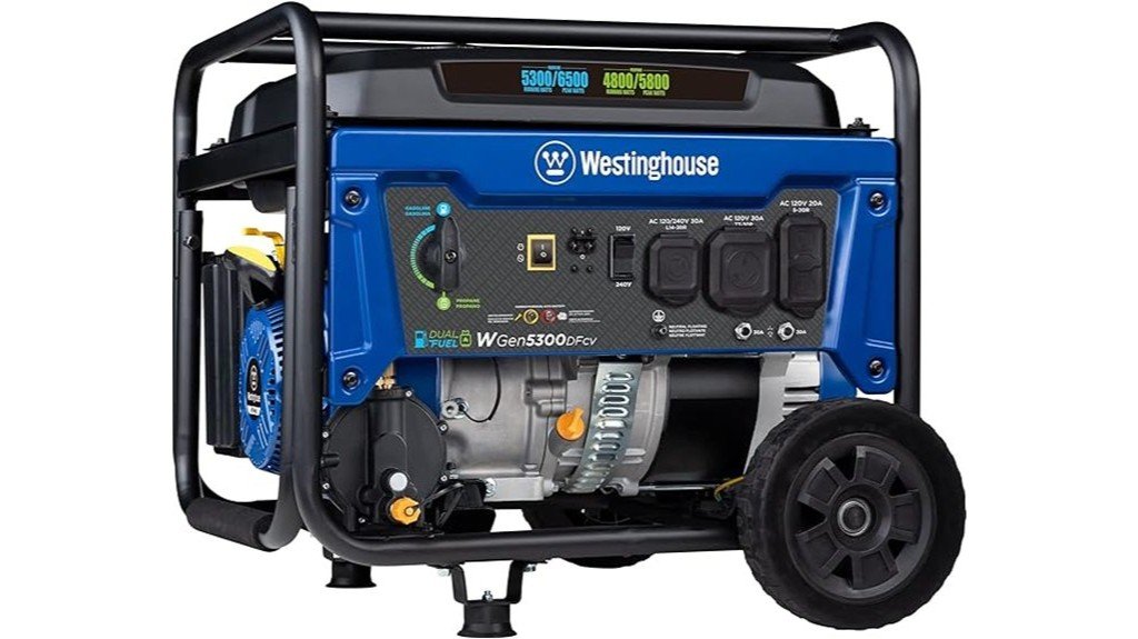 westinghouse dual fuel generator review