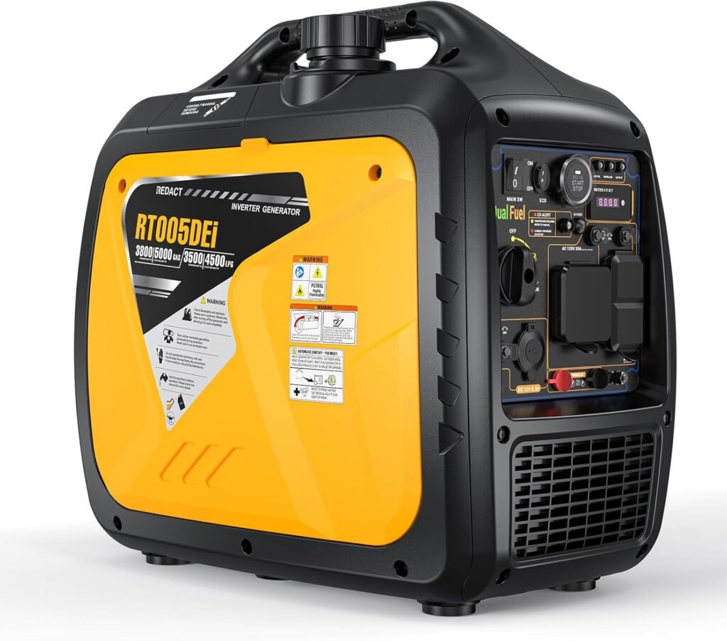 2400 Watts Portable Inverter Generator - Small Gasoline Powered for Home Backup, Camping, RV, Tailgating  Emergencies with CO Protection, Eco Mode, Recoil Start, Parallel Capable