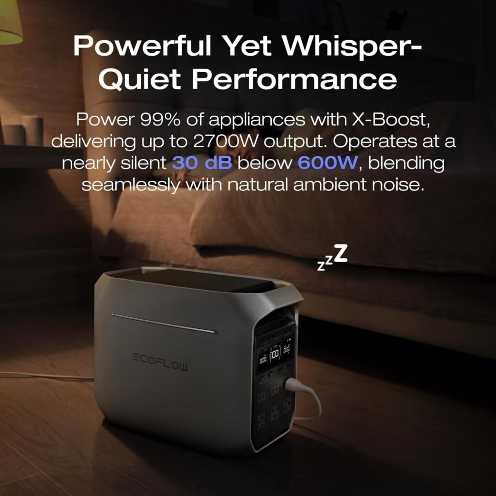 EF ECOFLOW Solar Generator DELTA 3 Plus with 400W Solar Panel (2024 New), 1000W Solar Input, LFP(LiFePO4) Battery, Portable Power Station for Home Backup Power, Camping  RVs