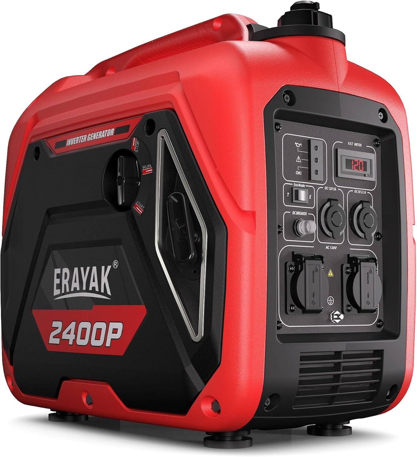 erayak-2400w-portable-inverter-generator-review-top-outdoor