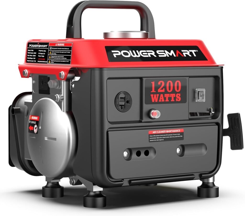 PowerSmart 1200W Gas Portable Generator,Small Generator for Home  Outdoor Use - EPA Compliant