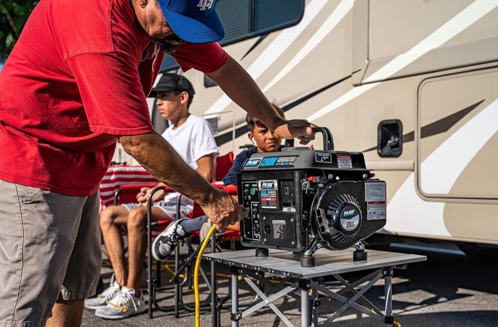 Pulsar G1200SG 1,200W Carrying Handle Gas-Powered Portable Generator, 1200w, Black/Gray Pulsar G1200SG 1,200W Carrying Handle Gas-Powered Portable Generator, 1200w, Black/Gray