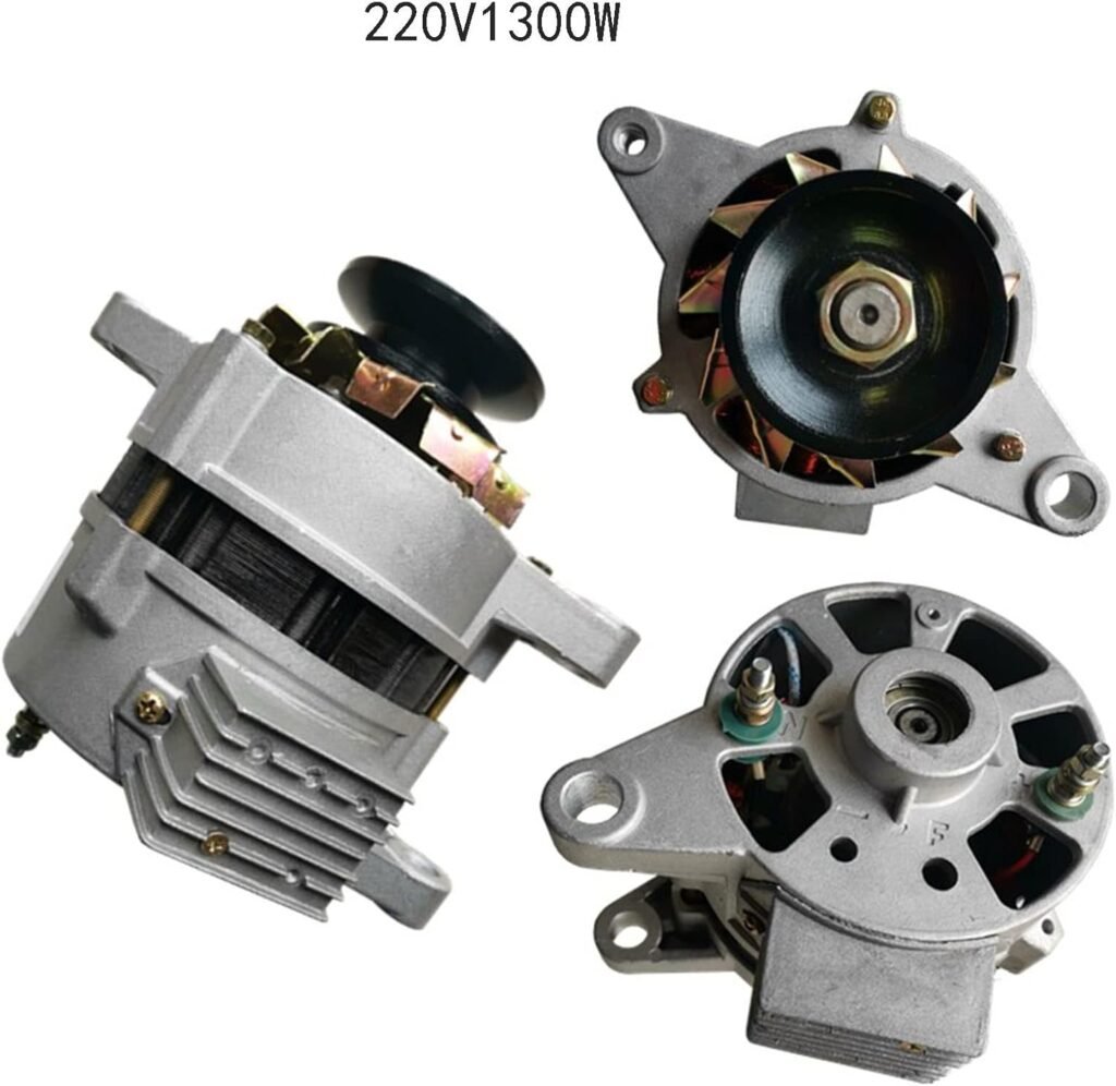 New pure copper permanent magnet brushless 220v1500w pulley generator small pure copper wire package suitable for lighting high power household generator (Size : 220V-1500W)