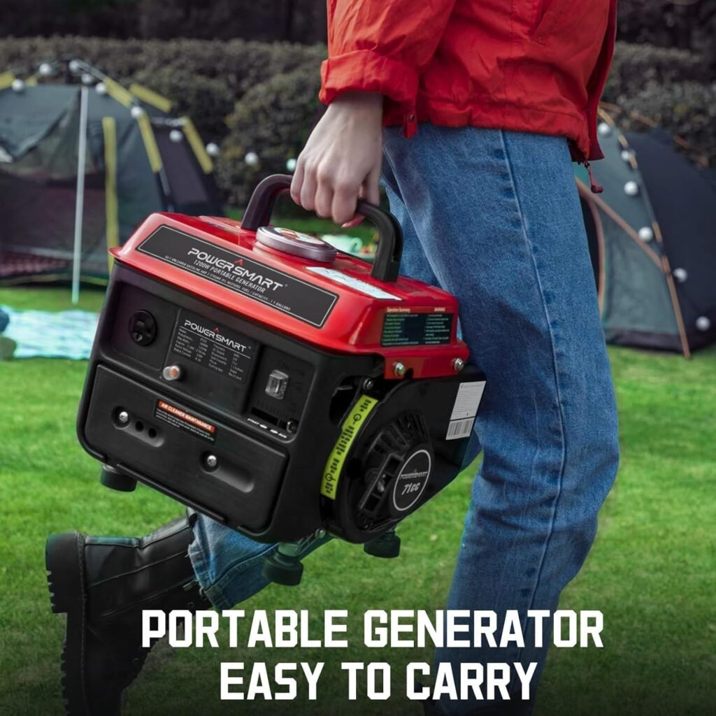 Powersmart 1200-Watt Portable Generator, Mini-Generator for Home and Outdoor Use, Ultralight, EPA Compliant (DB5010)