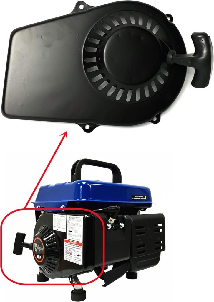 Recoil Pull Starter For Harbor Freight Tail Gator 63025 63024 For Storm CAT 63CC 2HP 800 900W 60338 66619 69381 For ET950 ET650 For Pulsar PG1202S For ETQ950 TG1200 2-Stroke 64CC Gas Generator