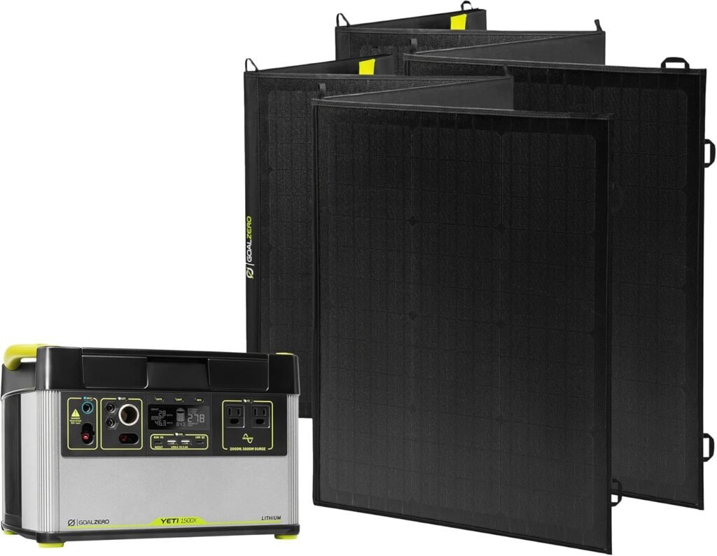 Goal Zero Yeti Portable Power Station - Yeti 1500X w/ 1,516 Watt Hours Battery Capacity, USB Ports  AC Inverter - Rechargeable Solar Generator for Camping, Travel, Outdoor Events, Off-Grid  Home Use