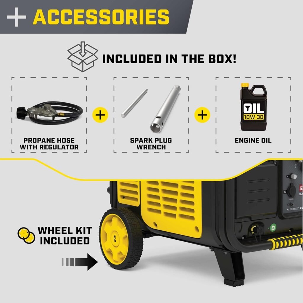 Champion Power Equipment 11,000-Watt Electric Start Dual Fuel Home Backup Portable Inverter Generator with Quiet Technology and Free 3-Year Warranty