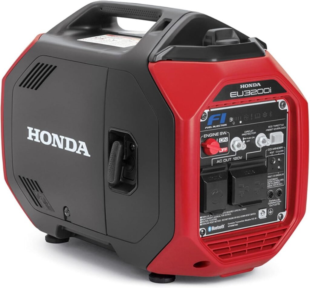 Honda EU3200i Watt Inverter Generator, Super Quiet 120V Gas Powered Portable Generator for Camping, RV or Home Backup Power Supply, Up to 8.6 Hour Run Time (EU3200IAN) Honda EU3200i Watt Inverter Generator, Super Quiet 120V Gas Powered Portable Generator for Camping, RV or Home Backup Power Supply, Up to 8.6 Hour Run Time (EU3200IAN)
