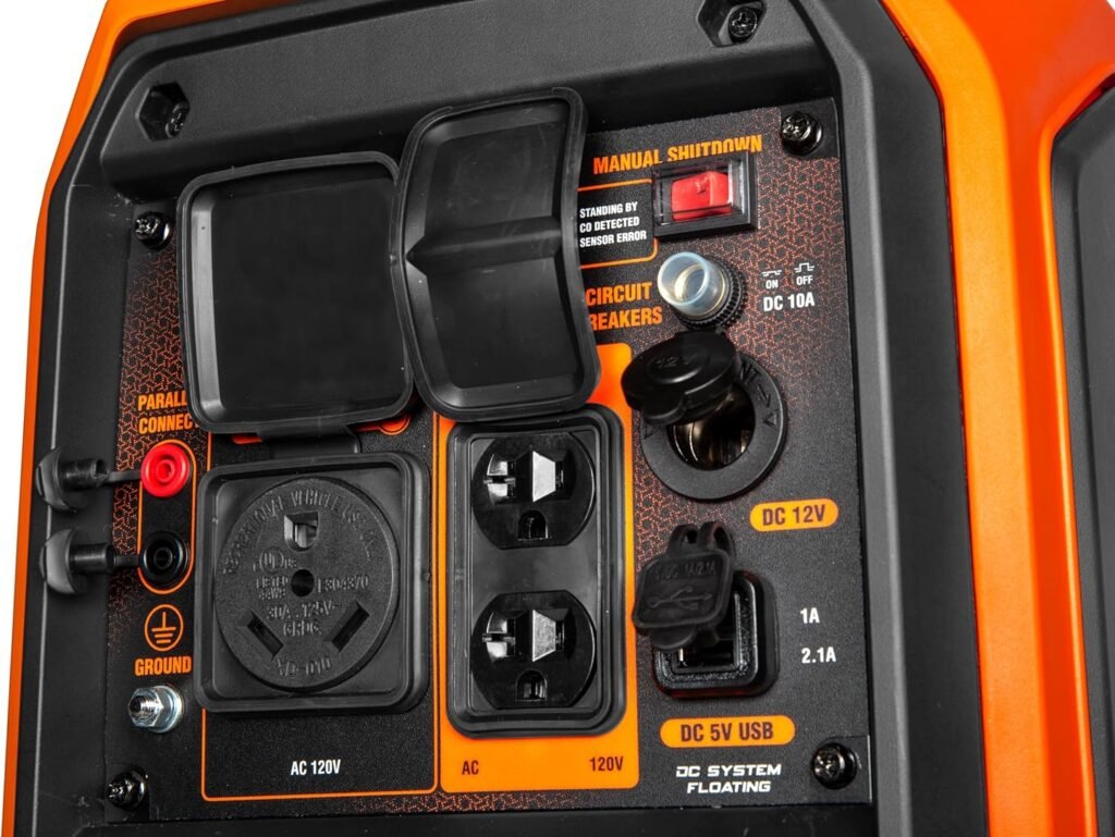 WEN 4500-Watt Inverter Generator, RV-Ready, Quiet, Portable, and Lightweight with Fuel Shut Off and CO Watchdog (56432iX), Fuel Type Gasoline