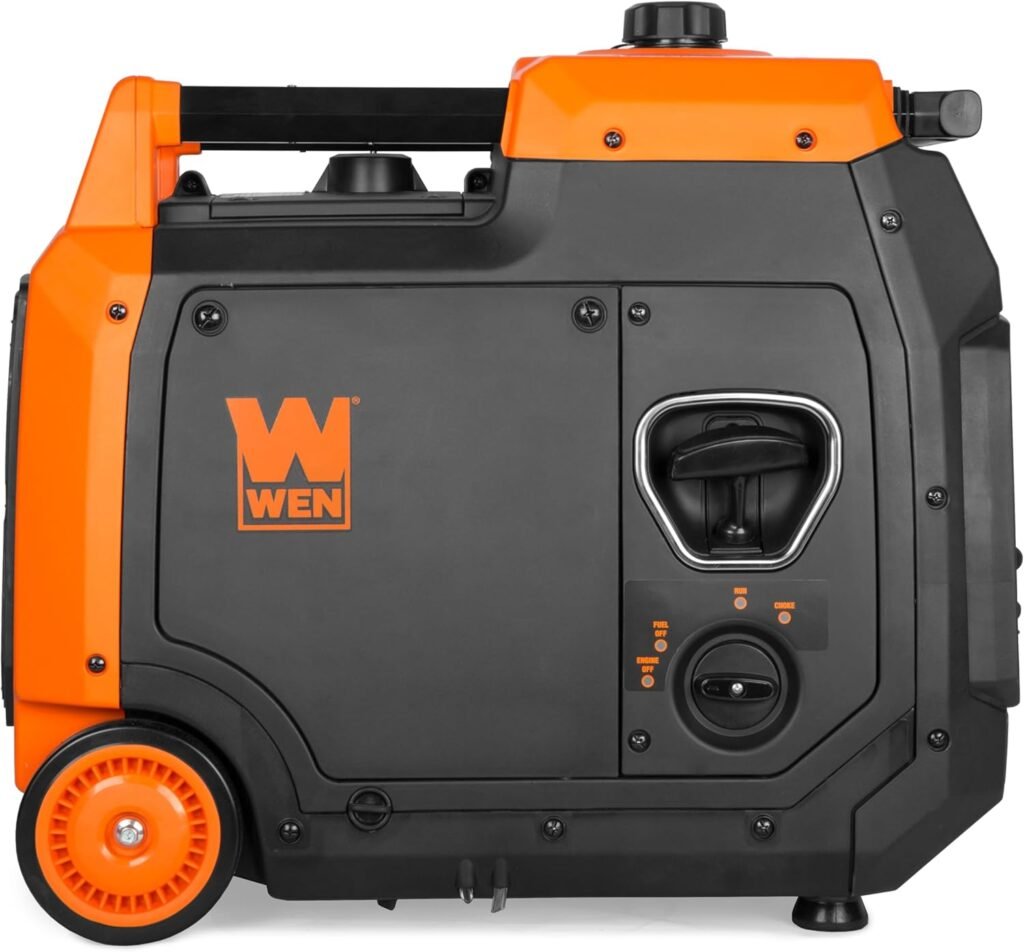 WEN Quiet and Lightweight 4800-Watt Dual Fuel RV-Ready Electric Start Portable Inverter Generator with Fuel Shut Off and CO Watchdog (DF480iX) WEN Quiet and Lightweight 4800-Watt Dual Fuel RV-Ready Electric Start Portable Inverter Generator with Fuel Shut Off and CO Watchdog (DF480iX)