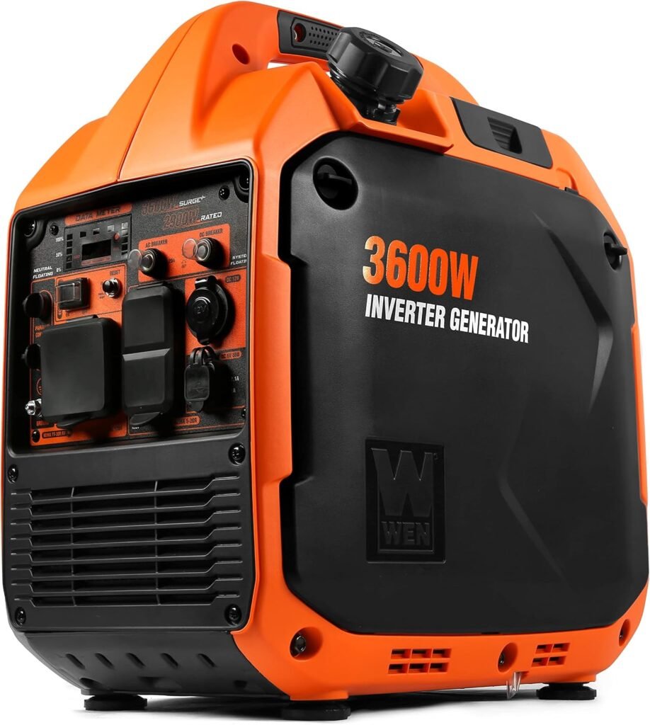 WEN 4500-Watt Inverter Generator, RV-Ready, Quiet, Portable, Gasoline Powered and Lightweight with Fuel Shut Off (56432i) WEN 4500-Watt Inverter Generator, RV-Ready, Quiet, Portable, Gasoline Powered and Lightweight with Fuel Shut Off (56432i)