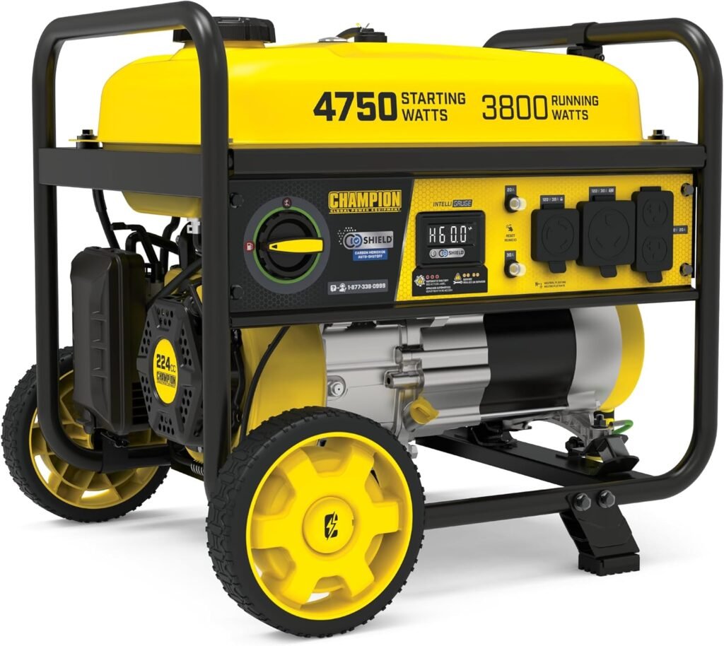 Champion 4750-Watt RV Ready Portable Generator, CARB
