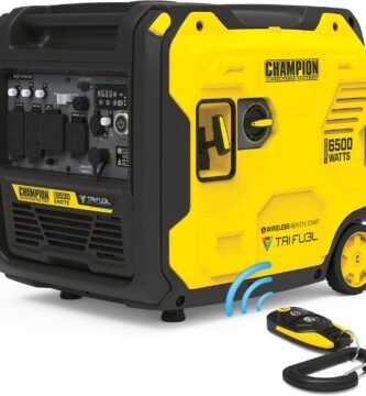 Champion 6500-Watt Remote Start Tri Fuel Portable Inverter Generator