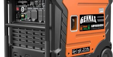 GENMAX Portable Generator, 9000W Super QuietDual Fuel Portable Engine with Parallel Capability, Remote/Electric Start, Ideal for Home backup power.EPA &CARB Compliant (GM9000iEDC)