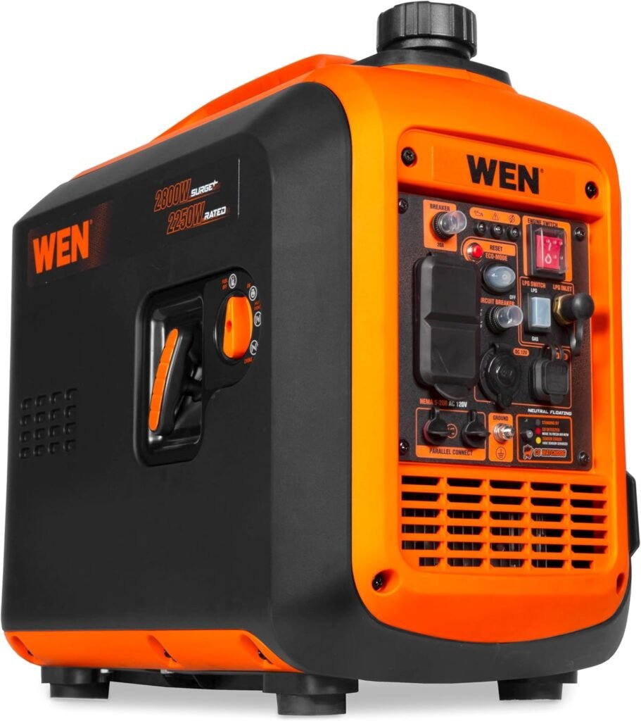 WEN 2800-Watt Dual Fuel Inverter Generator, Quiet, Portable, and Lightweight with Fuel Shut Off and CO Watchdog (DF280iX) WEN 2800-Watt Dual Fuel Inverter Generator, Quiet, Portable, and Lightweight with Fuel Shut Off and CO Watchdog (DF280iX)
