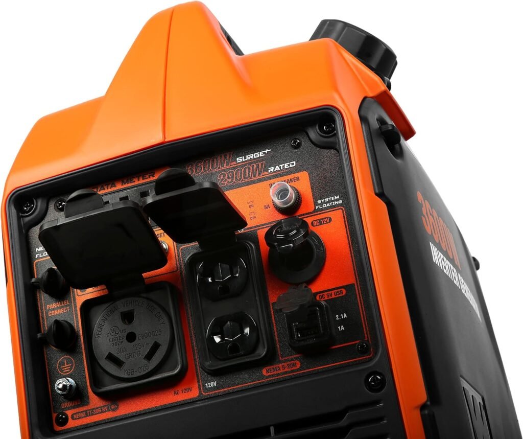 WEN 3600-Watt Portable Inverter Generator, RV-Ready, Quiet and Lightweight with Fuel Shut Off (56360i)