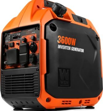 WEN 3600-Watt Portable Inverter Generator, RV-Ready, Quiet and Lightweight with Fuel Shut Off (56360i)